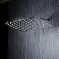 Luxury Stainless Steel 304 Ultra-thin Shower Heads SUS 304 Rainfall Style Square 20inches Showerheads SH1027