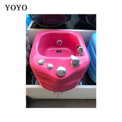 YOYO company pedicure chair with led light foot spa massage base CE certification