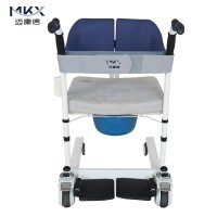 Hot sale MKX-YWJ-01A Wheelchair with toilet transfer commode adjustable bathing stoolhospital nursing chair for handicap